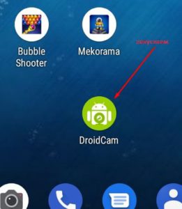 устанавливаем приложение DroidCam на телефон